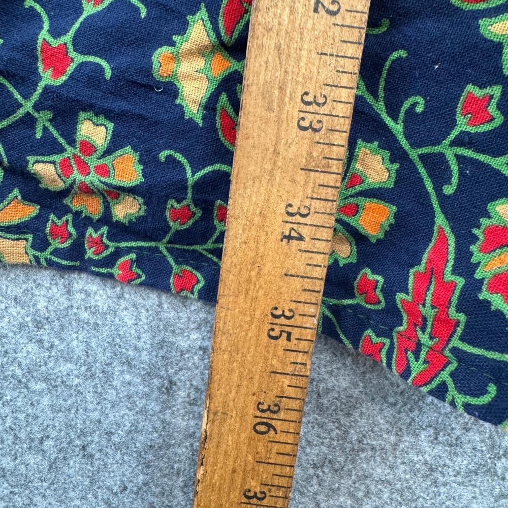 Boho Paisley Mandala Wrap Maxi Skirt Navy Blue Red Green Adjustable Festival - Picture 5 of 5